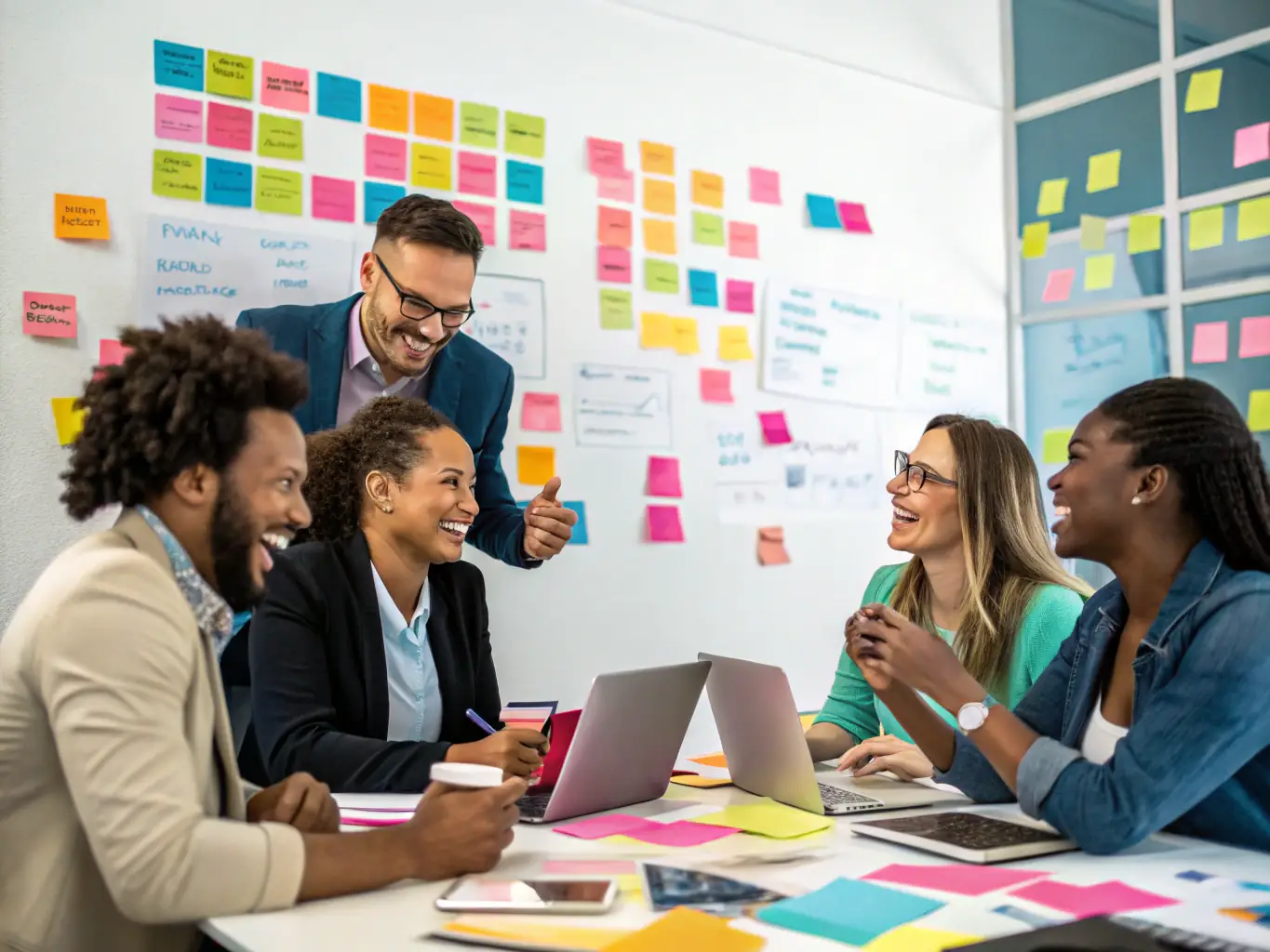 A group of professionals participating in an interactive workshop, actively engaged in discussions and collaborative problem-solving activities.